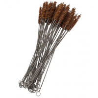 Eco friendly metal and bamboo straw brush coconut fiber bristle brush coconut fibre brush